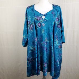Vintage chemise and matching kimono size M